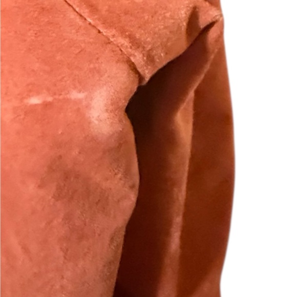 Christopher & Banks Women's Orange Leather Jacket - Picture 8 of 8